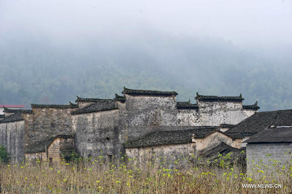 Beautiful scenery of Huangshan Mountain in early winter