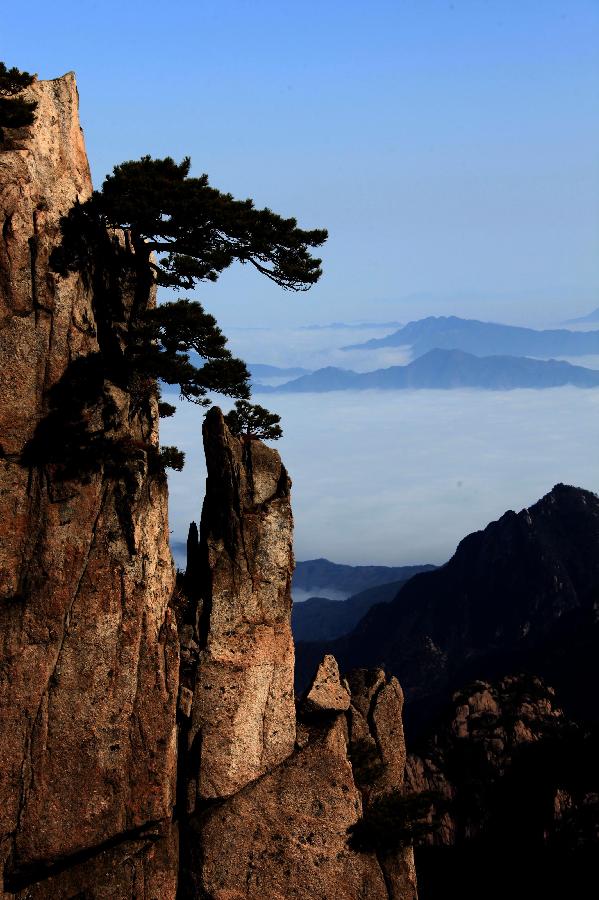 Sea of clouds at China's Huangshan Mountain