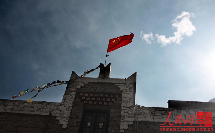 Thousand-year-old Ganbao Tibetan stone village in Lixian, SW China's Sichuan