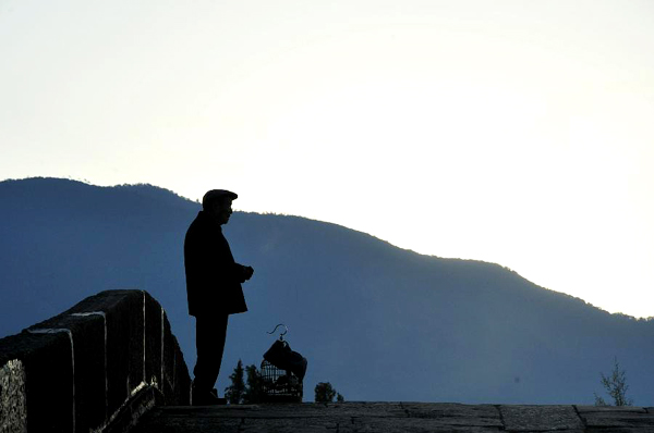 Tourists visit Shaxi town, SW China