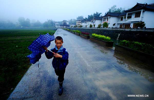 Traditional village of Tujia ethnic group in central China