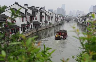 Lotus flowers blossom in West Lake