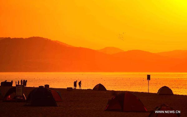 unrise scenery in Qingdao