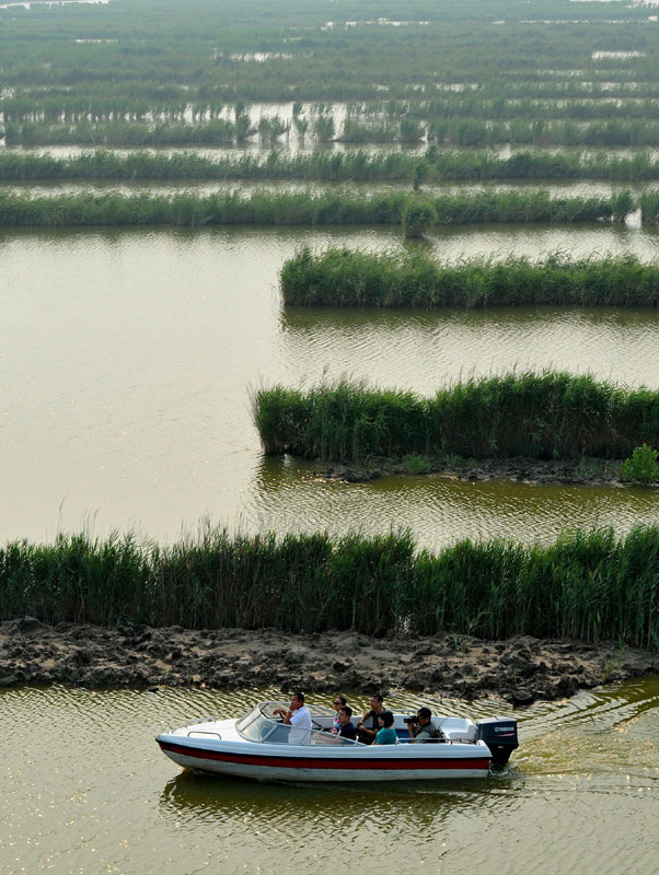 Caofeidian Wetland in Hebei province