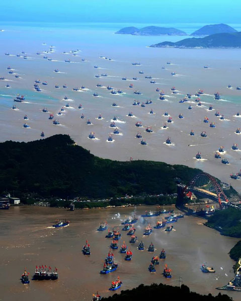1,000 fishing boats, 500 seafood dishes