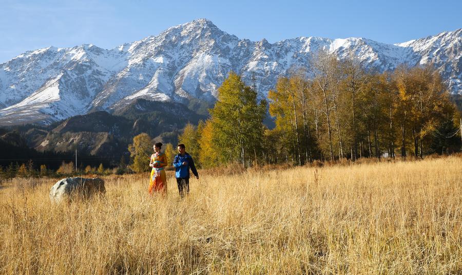 Autumn scenery in Qilian Mountains