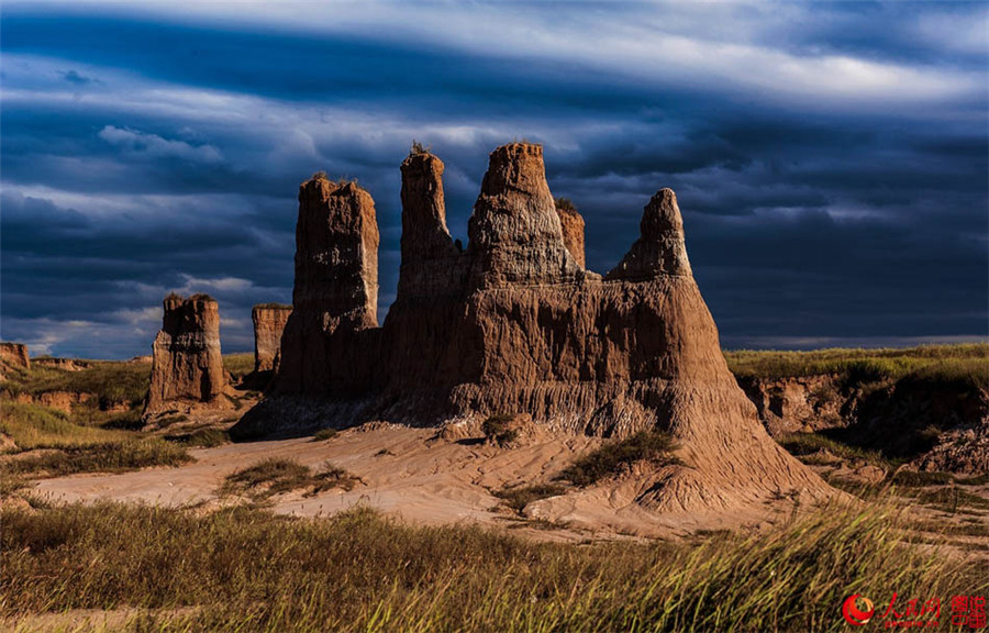 Marvelous landscape of earth forest in Datong