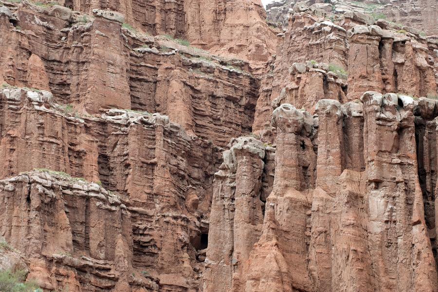 Amazing scenery of Tomur Grand Canyon in Xinjiang