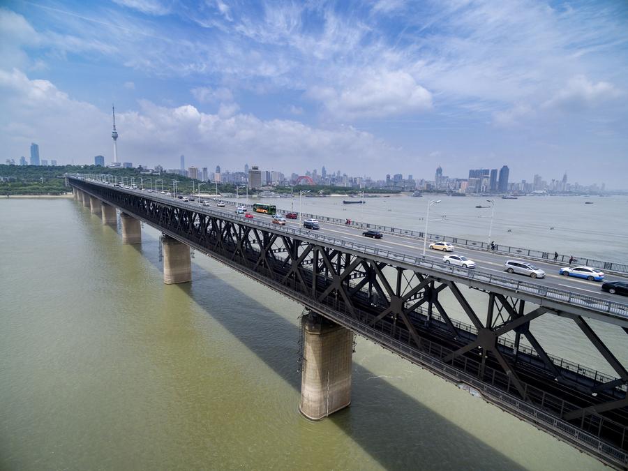 Aerial view of Yangtze River Economic Belt