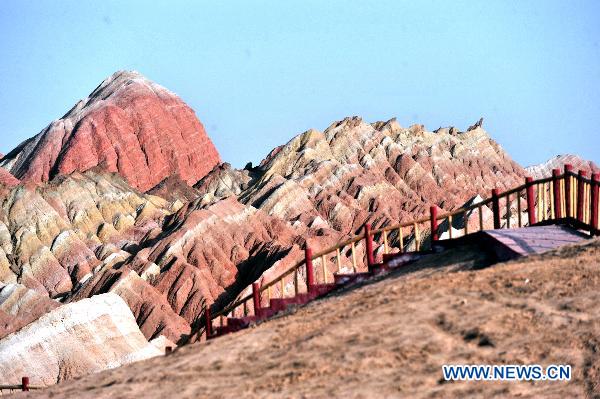 Fabulous scenery of Danxia landform in NW China