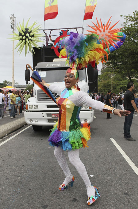 Gay Pride Parade in Rio De Janeiro