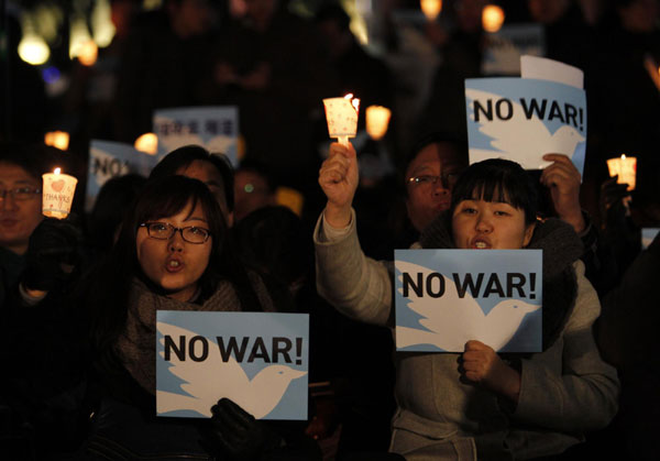 Candlelight vigil for Korean peace