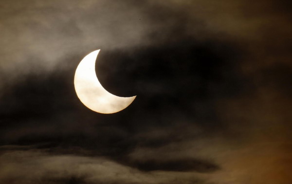 Partial solar eclipse visible over Mideast, Europe