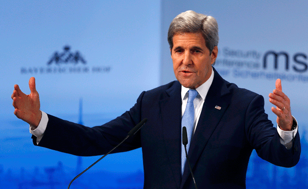 Kerry says Syrian war should be settled on political track