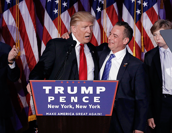 US President-elect Trump names Republican leader Reince Priebus as chief of staff