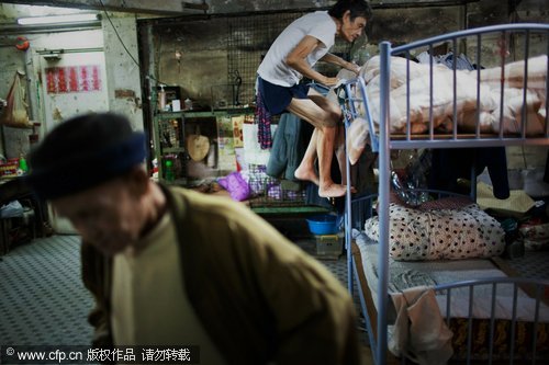 Old and poor squeezed out by HK prices
