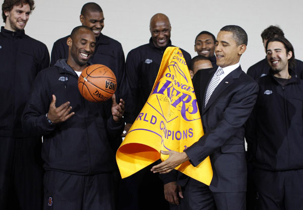 Obama and LA Lakers put care package for needed
