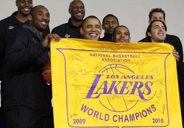 Obama and LA Lakers put care package for needed