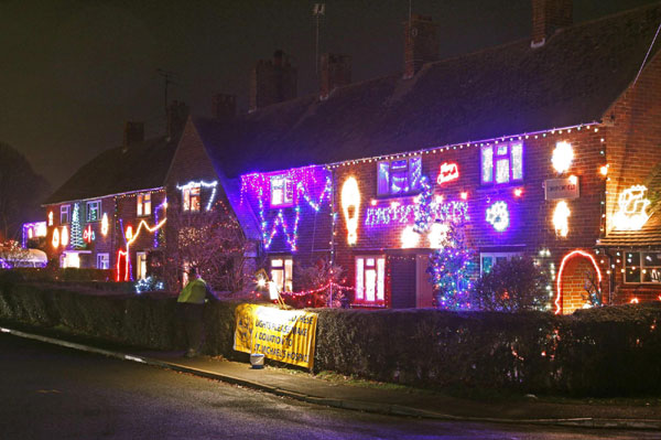 Homes decorated as Christmas comes