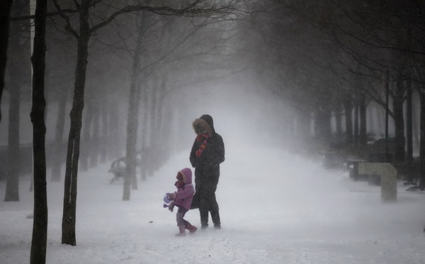 Snowstorm hits US East Coast