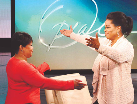 Oprah discovers her half-sister