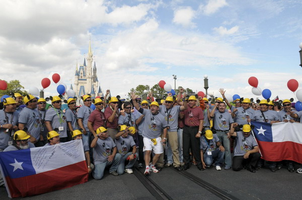 Disney welcomes Chilean miners and rescuers