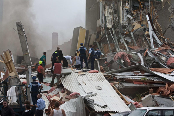 NZ earthquake death toll at 75