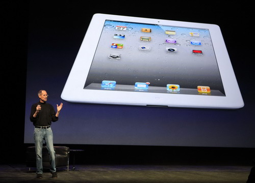 Jobs breaks from medical leave to unveil iPad 2