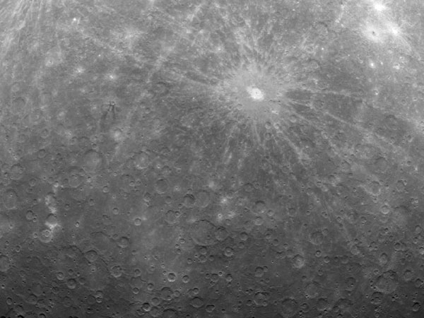 First Mercury images in orbit show lots of craters