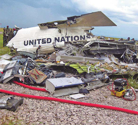 32 dead in UN plane crash in DR Congo