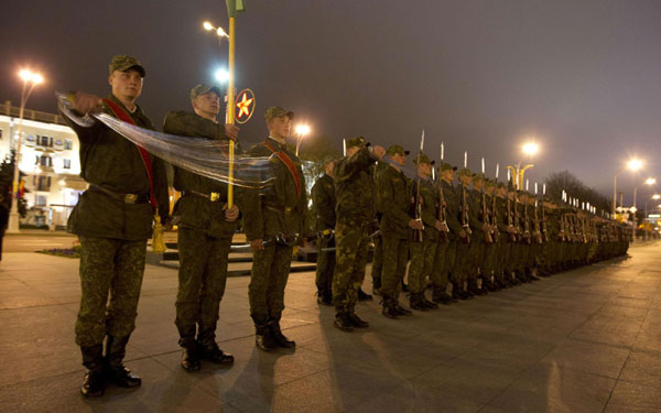 Rehearsal for Victory Day in Minsk