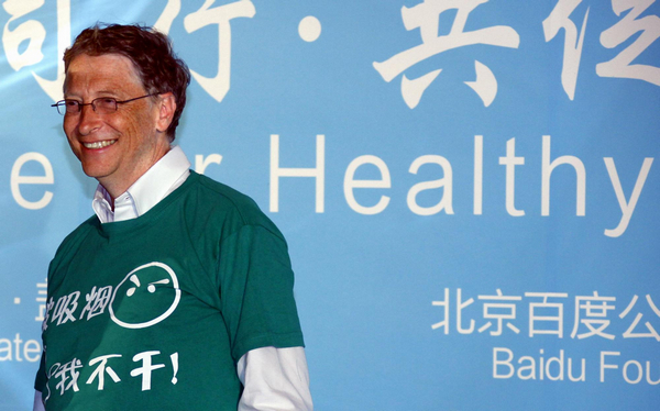 Bill Gates in China push against secondhand smoke