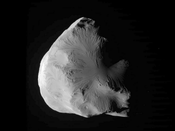 NASA's Cassini reveils image of icy moon Helene