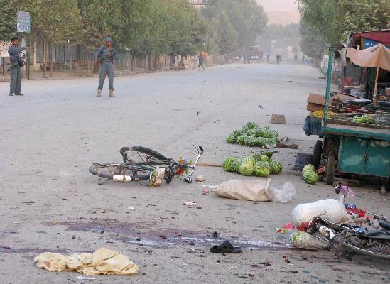 Bicycle bomb kills 10 in Afghanistan
