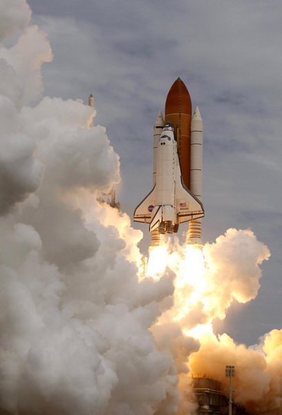 NASA's last space shuttle blasts into history