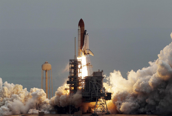 NASA's last space shuttle blasts into history