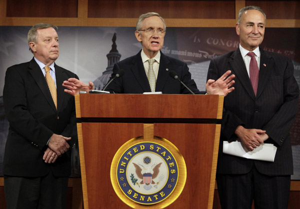 US House rejects Reid debt ceiling plan