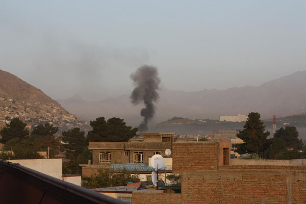 Blasts, gunshots heard in Afghan capital