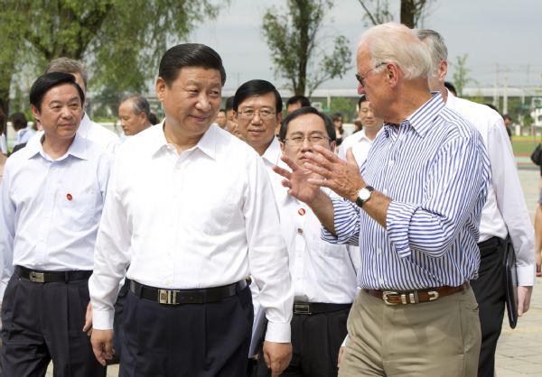 Chinese, US vice-presidents visit Sichuan