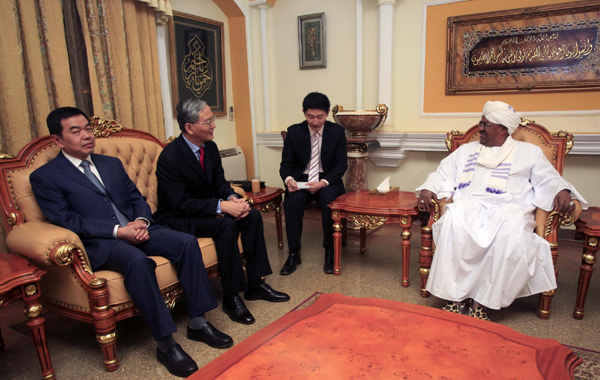 Sudanese president meets Chinese representative