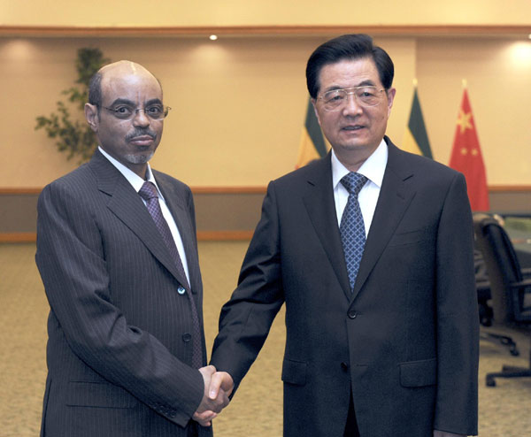 Chinese, Ethiopian leaders discuss cooperation