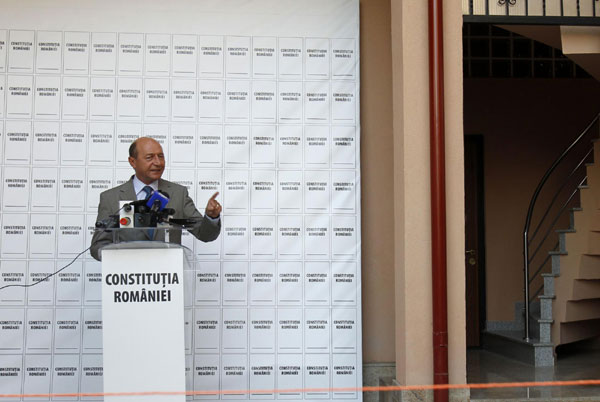 Romanian president tries to evade impeachment