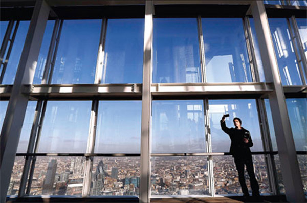 Walk tall at The Shard in London for a high price