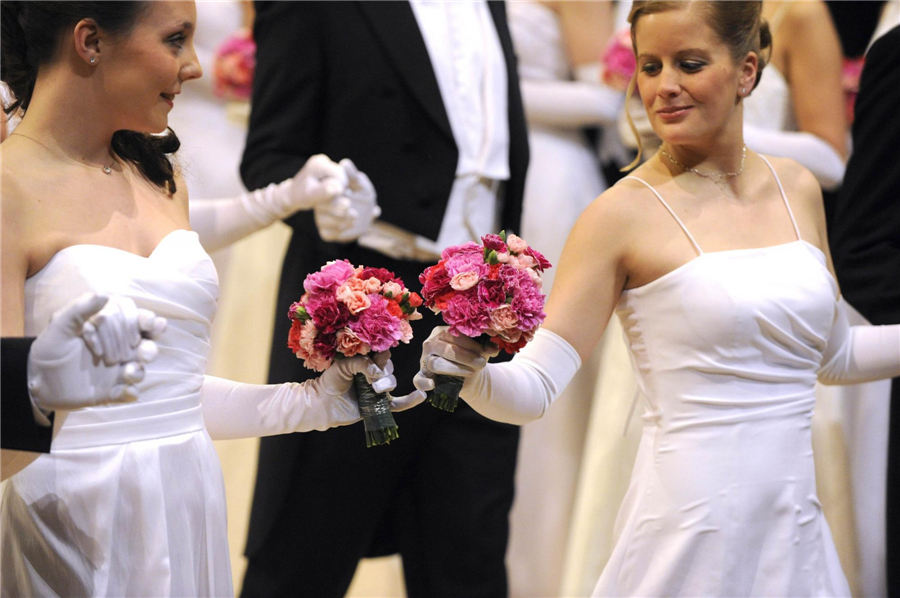 Traditional Opera Ball held in Vienna