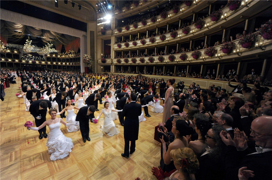 Traditional Opera Ball held in Vienna