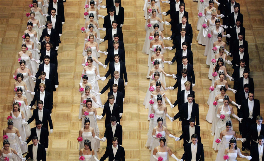 Traditional Opera Ball held in Vienna