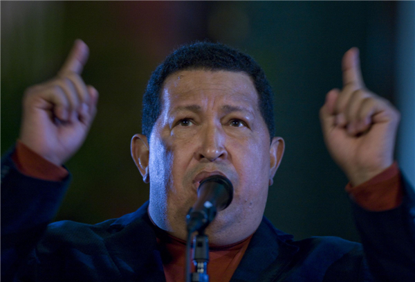 File photos: Venezuelan President Hugo Chavez