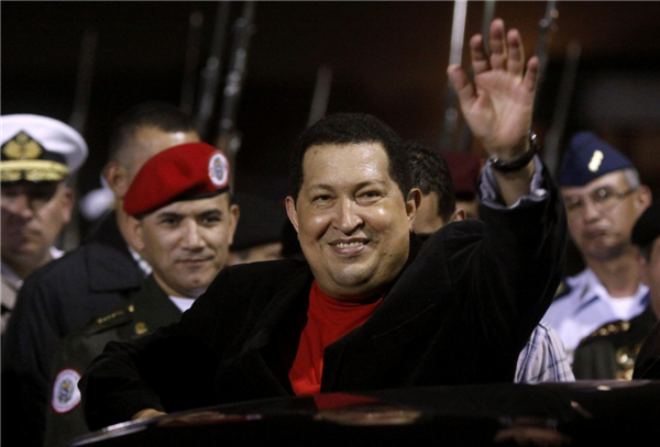 File photos: Venezuelan President Hugo Chavez