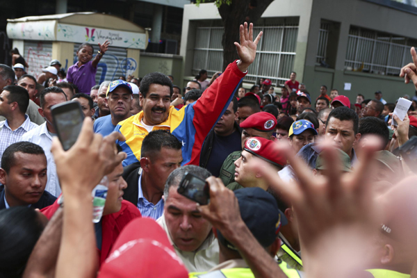 Venezuela's Maduro enjoys big lead over rival