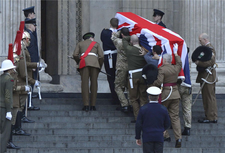 Rehearsal for Margaret Thatcher's funeral